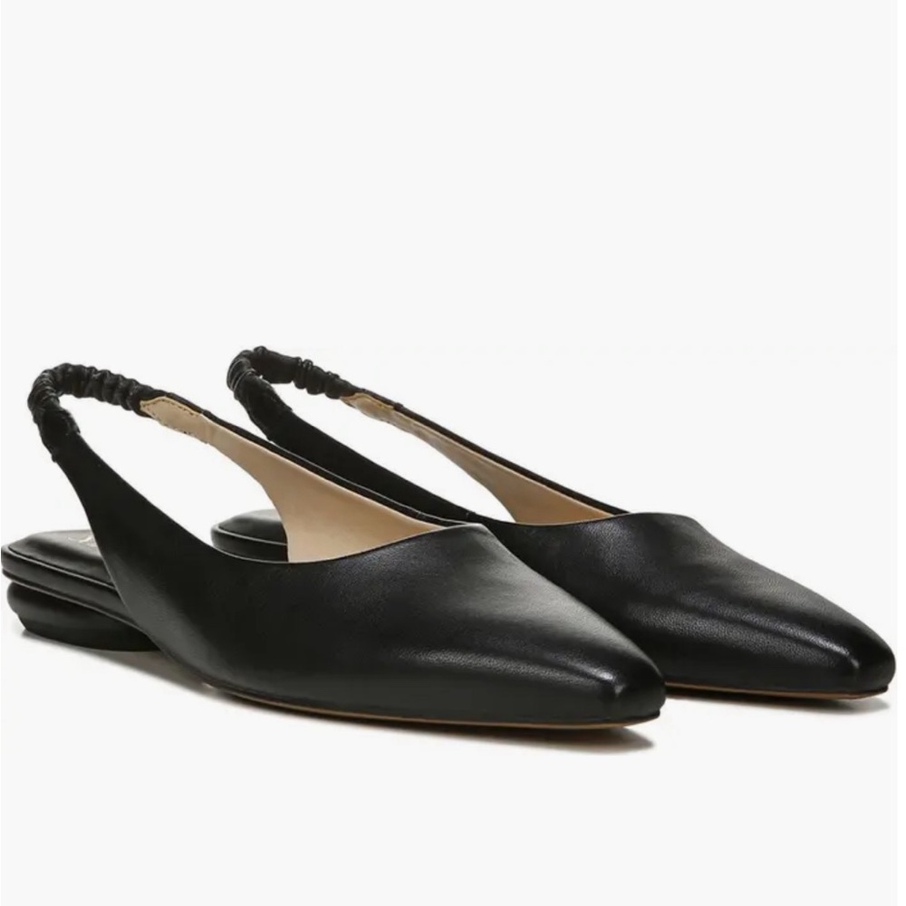 New Franco Sarto Slingback Black Flats Size 8